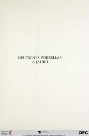 Deutsches Porzellan 18. Jahrhundert (Nr. 47-903)