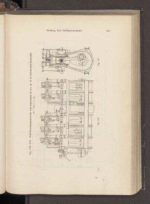 Fig. 172-173. Schiffssauggasmaschine von Beardmore & Co. (S. G. F. Düsseldorf-Reisholz).