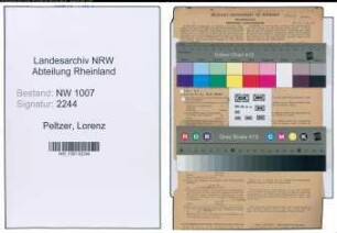 Entnazifizierung Lorenz Peltzer , geb. 06.04.1896 (Lehrer)