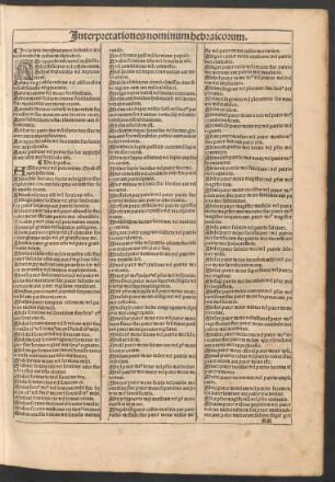 Interpretationes nominum hebraicorum.