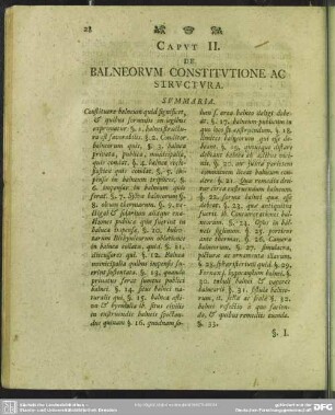 Caput II. De Balneorum Constitutione Ac Structura