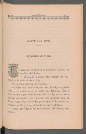 Capítulo XVII - El secreto de Flora