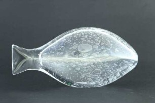 Glasfigur in Form eines Fisches