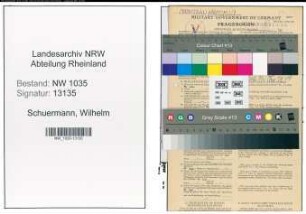 Entnazifizierung Wilhelm Schuermann , geb. 28.10.1901 (Elektromeister)