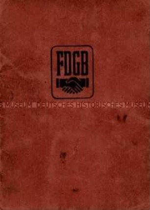 Mitgliedsbuch des FDGB - Familienkonvolut