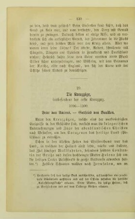 29. Die Kreuzzüge, insbesondere der erste Kreuzzug. 1096 - 1100