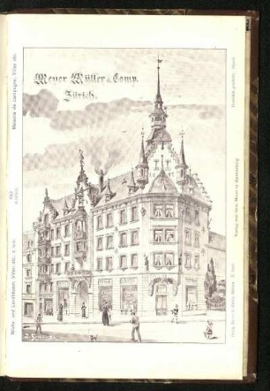 Tafel 60: Geschäftshaus Meyer Müller & Comp. in Zürich