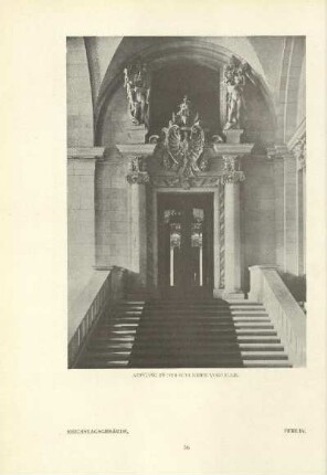 Reichstagsgebäude. Aufgang in der südlichen Vorhalle. Berlin