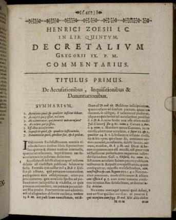 Titulus Primus [ - ] Titulus IV.