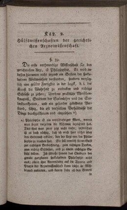 Kap. 2. Hülfswissenschaften der gerichtlichen Arzneiwissenschaft.