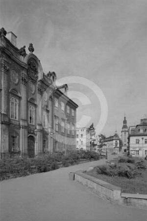 Fassade des Schaffgotschen-Palais in Bad Warmbrunn