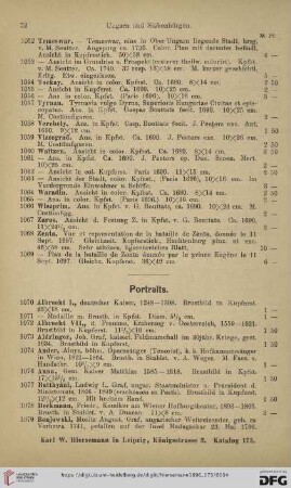 Portraits (Nr. 1070 - 1135)