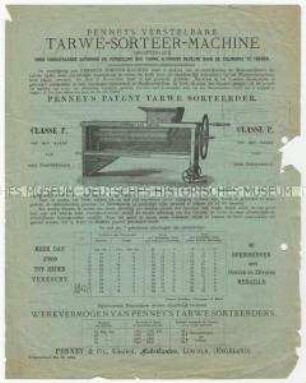 Landwirtschaftliche Maschinen der Penney und Cie. Limited in England