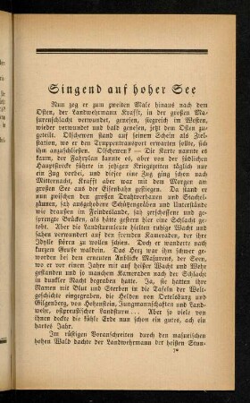 99-105, Singend auf hoher See