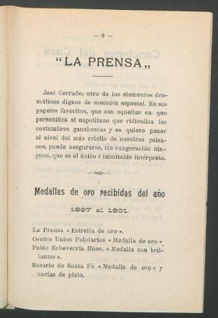 "La prensa"