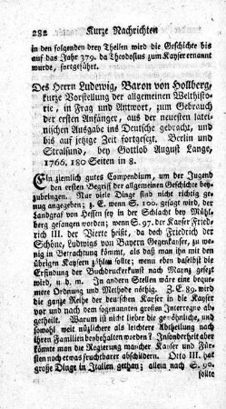 Kurze Vorstellung der allgemeinen Welthistorie.