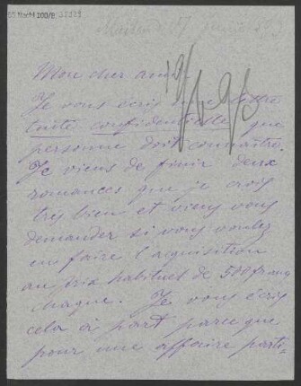 Brief an Adolph Fürstner : 17.06.1893