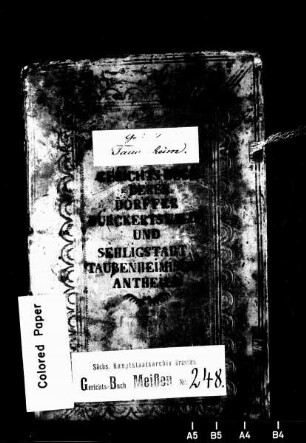 Gerichtshandelsbuch von Burkhardswalde (bei Wilsdruff) und Seeligstadt (bei Wilsdruff), Bd. 2