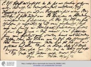 Postkarte vom 11.10.1907