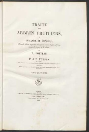 T. 4: Traité Des Arbres Fruitiers