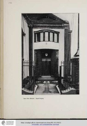 Haus Peter Behrens. Haupt-Eingang