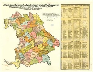 Reichsnährstand: Landesbauernschaft Bayern : [Karte der Kreisbauernschaften]