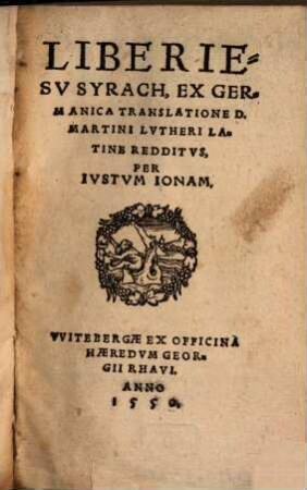 Liber Jesu Syrach