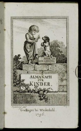 1796: Almanach für Kinder