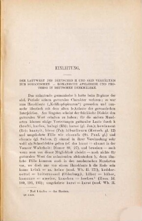 Prothese und Aphaerese des H im Althochdeutschen