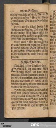 Reise-Lieder