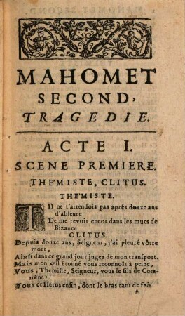 Mahomet second : Tragédie