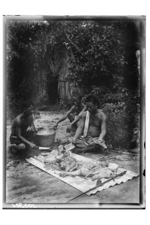 Fleischverkäufer : Thailand. Der Fleischverkäufer, 1908/1913