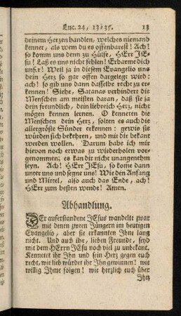 13-43, Abhandlung