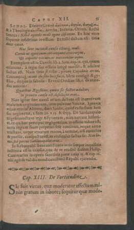 Cap. XIII. De Fortitudine.