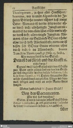 Wovon handelt das IV. Haupt-Stück?