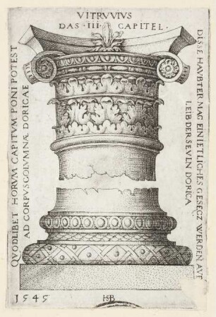 Kapitell und Basis einer Säule