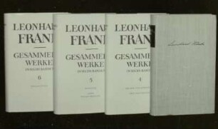 4 Bucheinbände: Feuchtwanger, Lion: Gesammelte Werke Bd. 1, 4, 5, 6