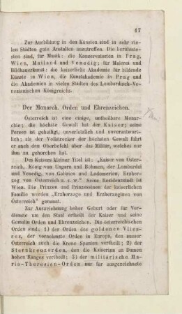 Der Monarch. Orden und Ehrenzeichen