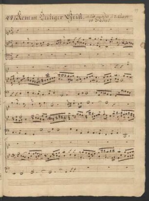 Komm Heiliger Geist Herre Gott; org; G-Dur; BWV 652