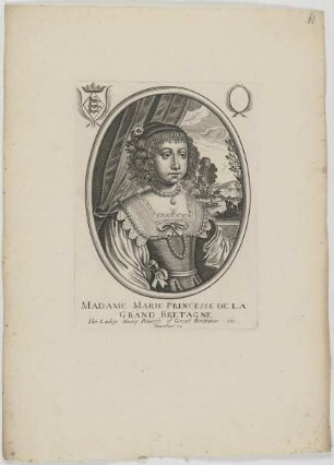 Bildnis der Marie, Princesse de la Grand Bretagne