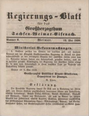 Nr. 9 : 13. Mai 1858