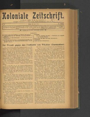 Nr. 26. Berlin, 23. Juni 1911. 12. Jahrgang.