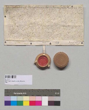 Berchtesgadener Leibgedingsbrief der Elisabeth, Frau des Martin Voiz, für die Hopflacher-Sölde zu Ornau.; S: Stift Berchtesgaden