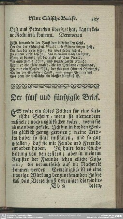 Der fünf und fünfzigste Brief