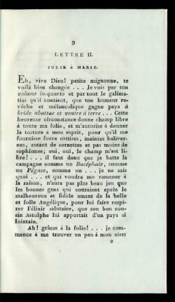 Lettre II. Julie à Marie.