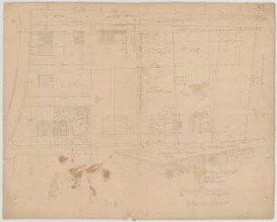 Thiersch, August ; München; Schloss und Umgebung - Lageplan m. Grundriss