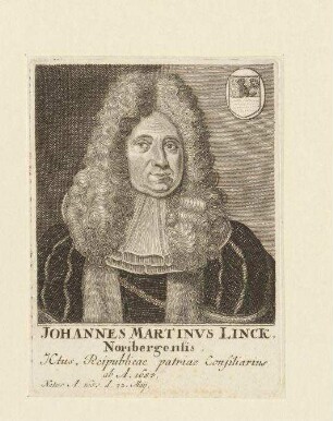 Johann Martin Linck, Ratskonsulent; geb. 22. Mai 1657