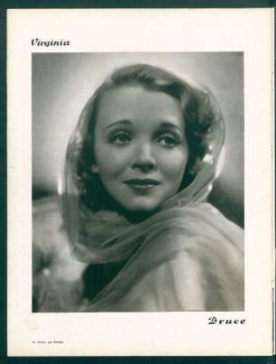 Virginia Bruce - su retrato, por Schafer