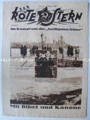 Proletarische Halbmonatszeitschrift "Der Rote Stern" u.a. über die chinesische Freiheitsbewegung