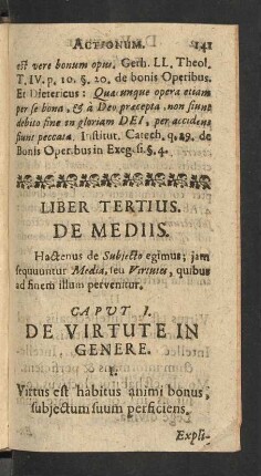 Liber Tertius. De Mediis.